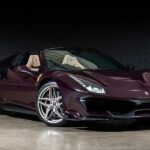 ¡El Ferrari 488 Pista Spider hecho a medida en morado se ve como el infierno!