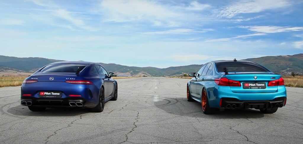 BMW M5 y Mercedes-AMG GT 63 S 4 puertas Racing