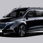Render de la versión de producción de la furgoneta Mercedes-Benz EQT