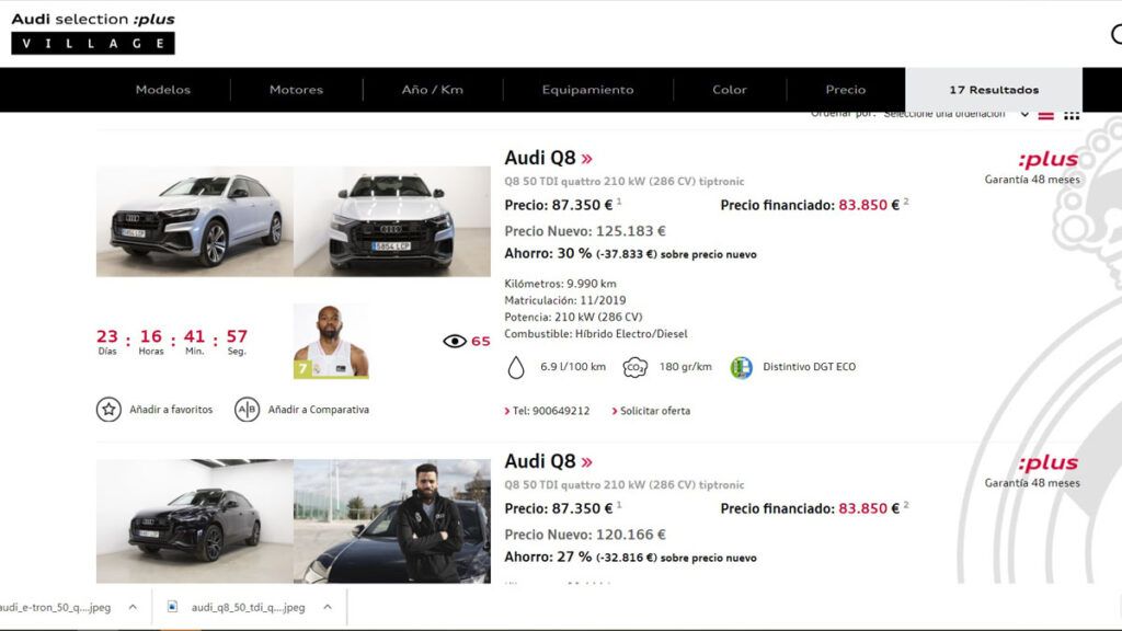 Ya está ya listo para comprar Audi usados ​​a los players de baloncesto del Real La capital española.