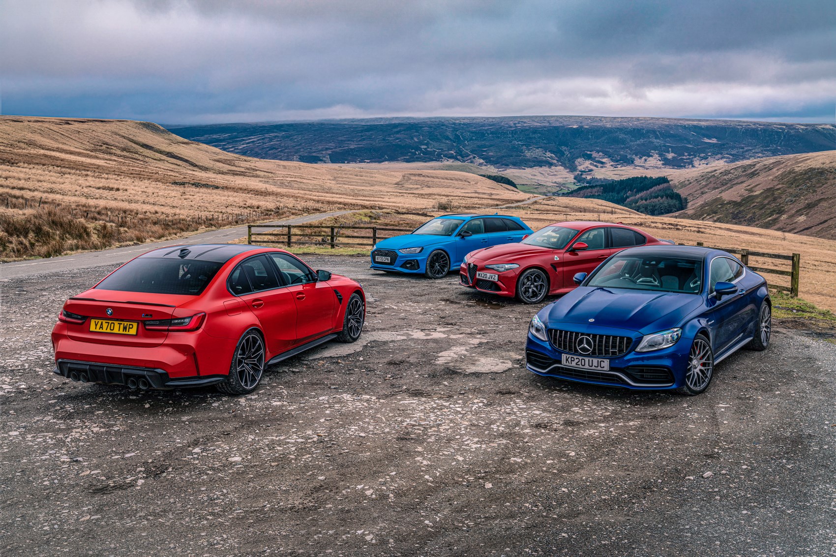 Prueba comparativa BMW M3, Mercedes-AMG C 63 S, Audi RS4 Avant, Alfa Romeo Giulia Quadrifoglio