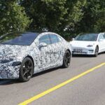 Mercedes-Benz EQS EV pertrechado con Tesla Model S y Model 3