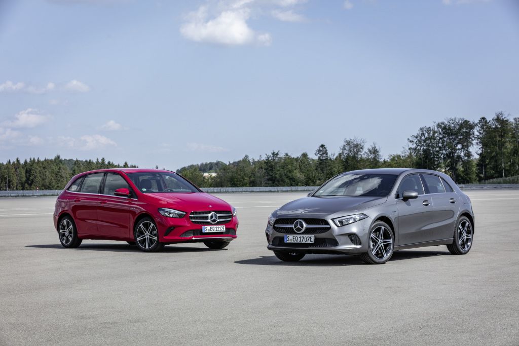 Los híbridos enchufables se utilizan en la actualidad en Mercedes-Benz Clase A y Clase B