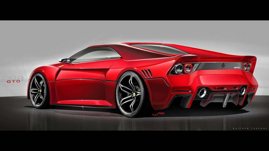 Representación del Ferrari 288 GTO 2020