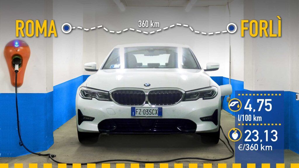 BMW 330e híbrido enchufable, prueba de consumo real