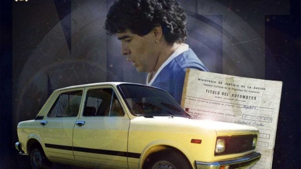 El Fiat 128 de Maradona se subastará de forma especial