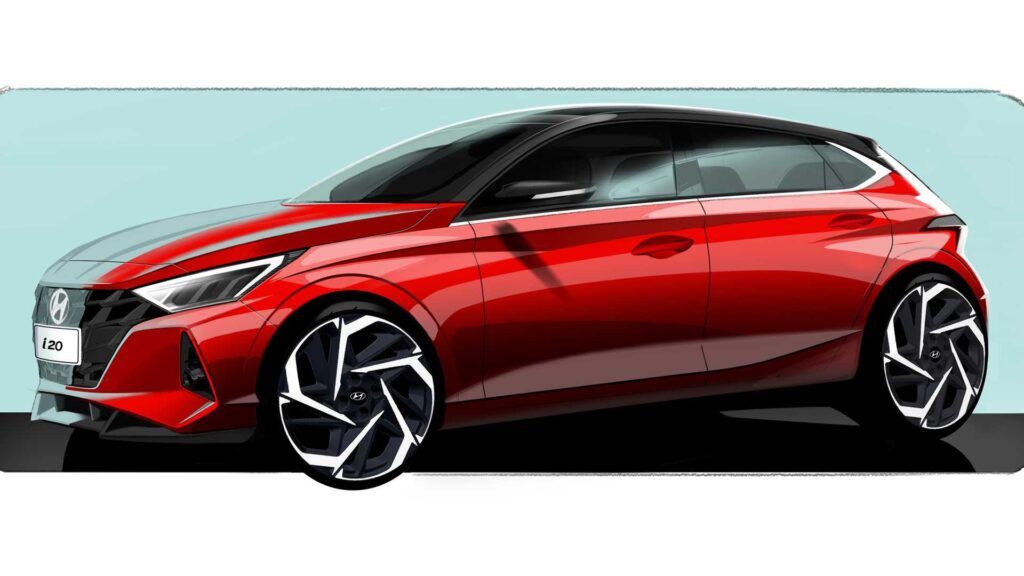El Hyundai i20 2020 se puede ver en estos primeros bocetos oficiales