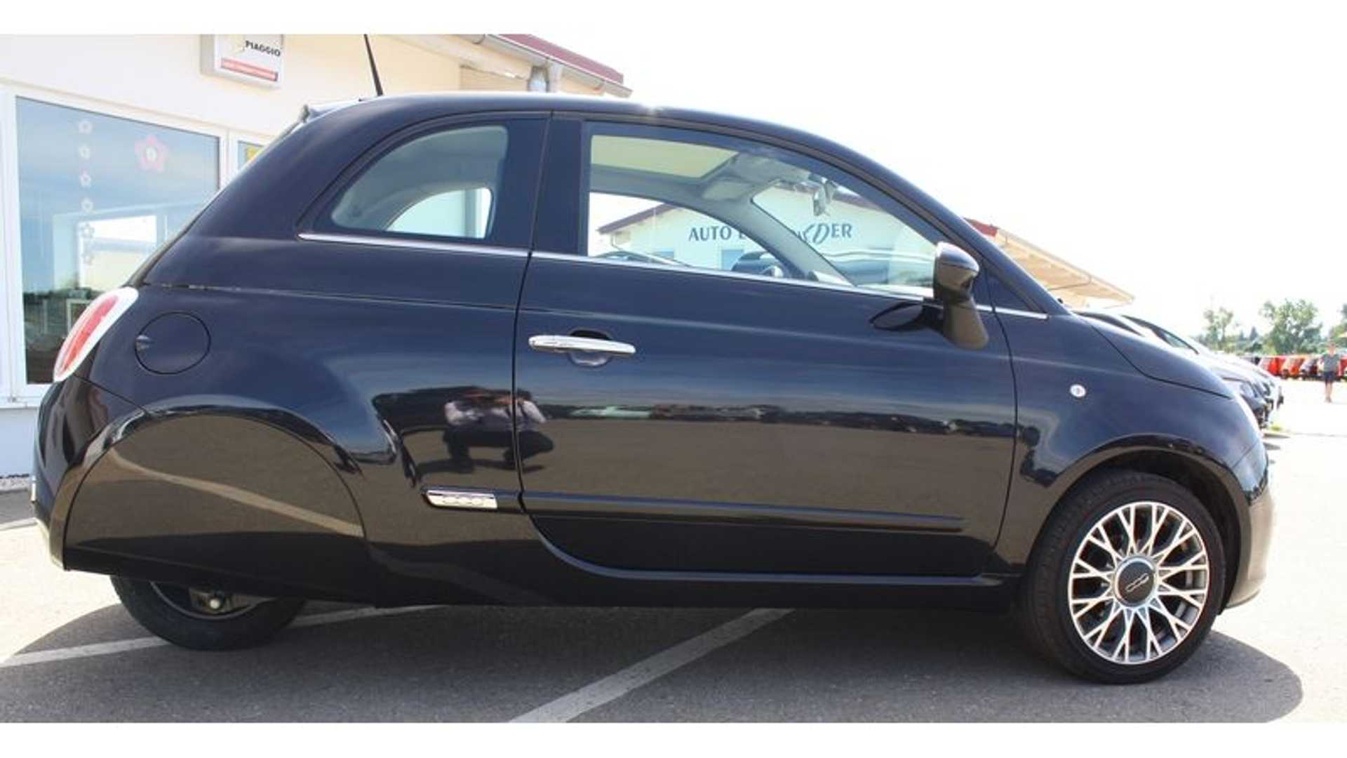 En Alemania hay un Fiat 500 de tres ruedas Todo sobre coches