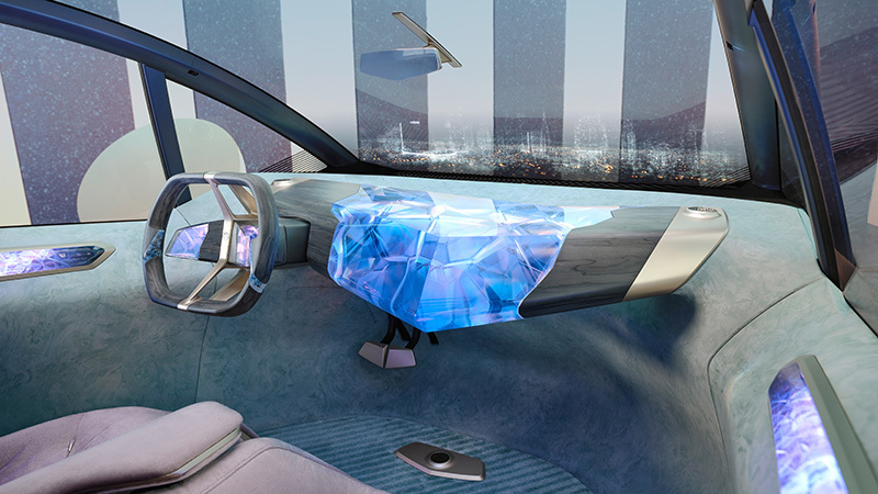 BMW i Vision Circular (prototipo) - vista interior Foto prototipo c-bmw i-vision-round