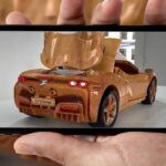 Ferrari SF90 Spider de madera