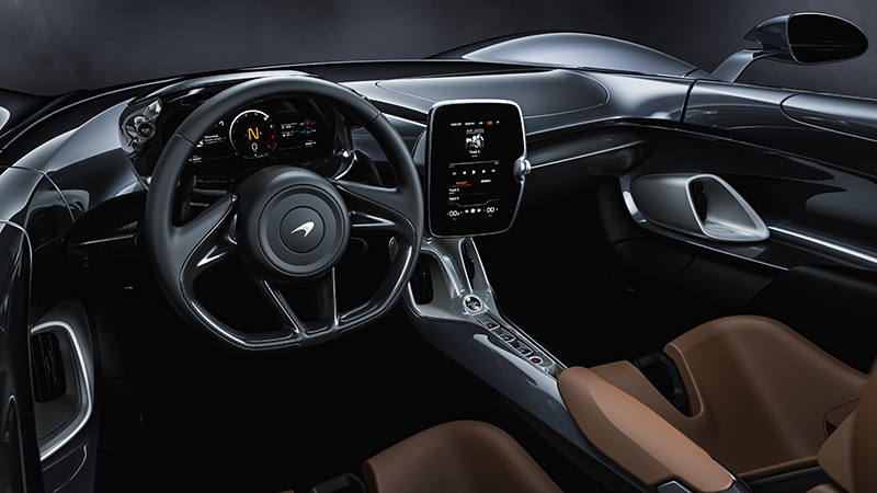 Fotos del interior del McLaren Elva (2021) Foto cortesía de McLaren Ultimate Series 2021