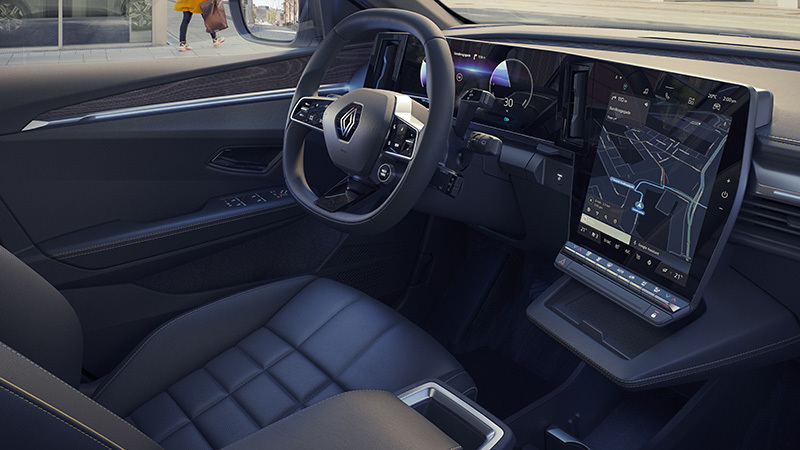 Fotografía del interior del Renault Mégane E-TECH Electric (2022) Foto de Reno Megan 2022