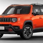 En 2022, el lavado de cara Jeep Renegade en Brasil rompe la portada para lucir el diseño actualizado