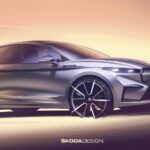 Skoda da una vista previa del buque insignia Enyaq Coupe iV 2023 con bocetos