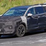 El cerca de Hyundai Santa Fe 2018 ya carretera por Nürburgring