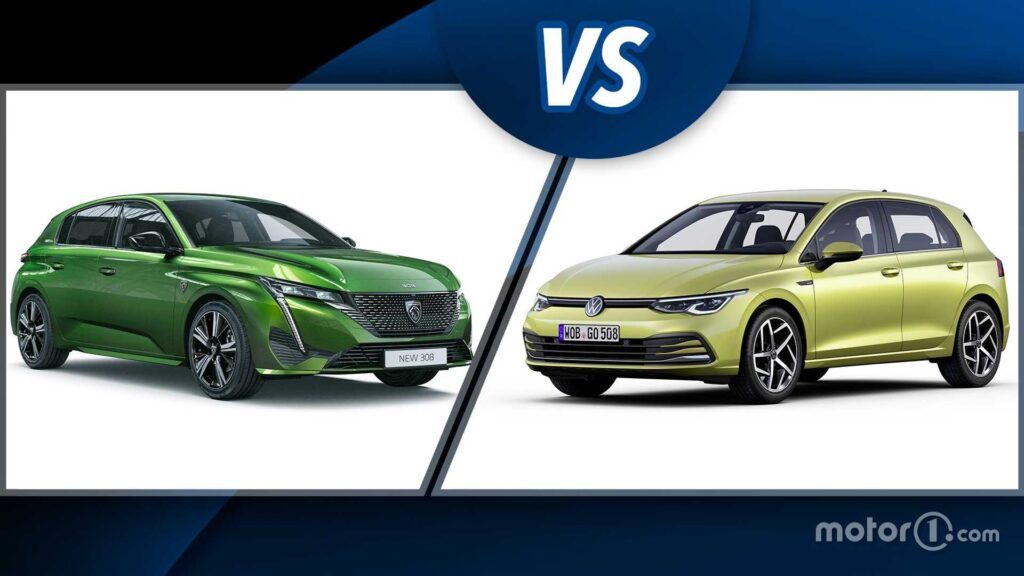 Peugeot 308 vs Volkswagen Golf: datos comparativos