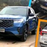 Captó el Ford Explorer 2023 de China desnudo con una apariencia fresca y una pantalla gigante