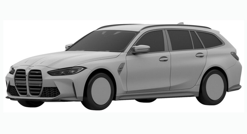 2023 BMW M3 Touring completamente revelado en fotos de patentes