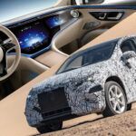 El Mercedes EQS SUV 2023 utiliza tecnología de cámara de reconocimiento facial para que los pasajeros puedan ver la televisión pero no el conductor