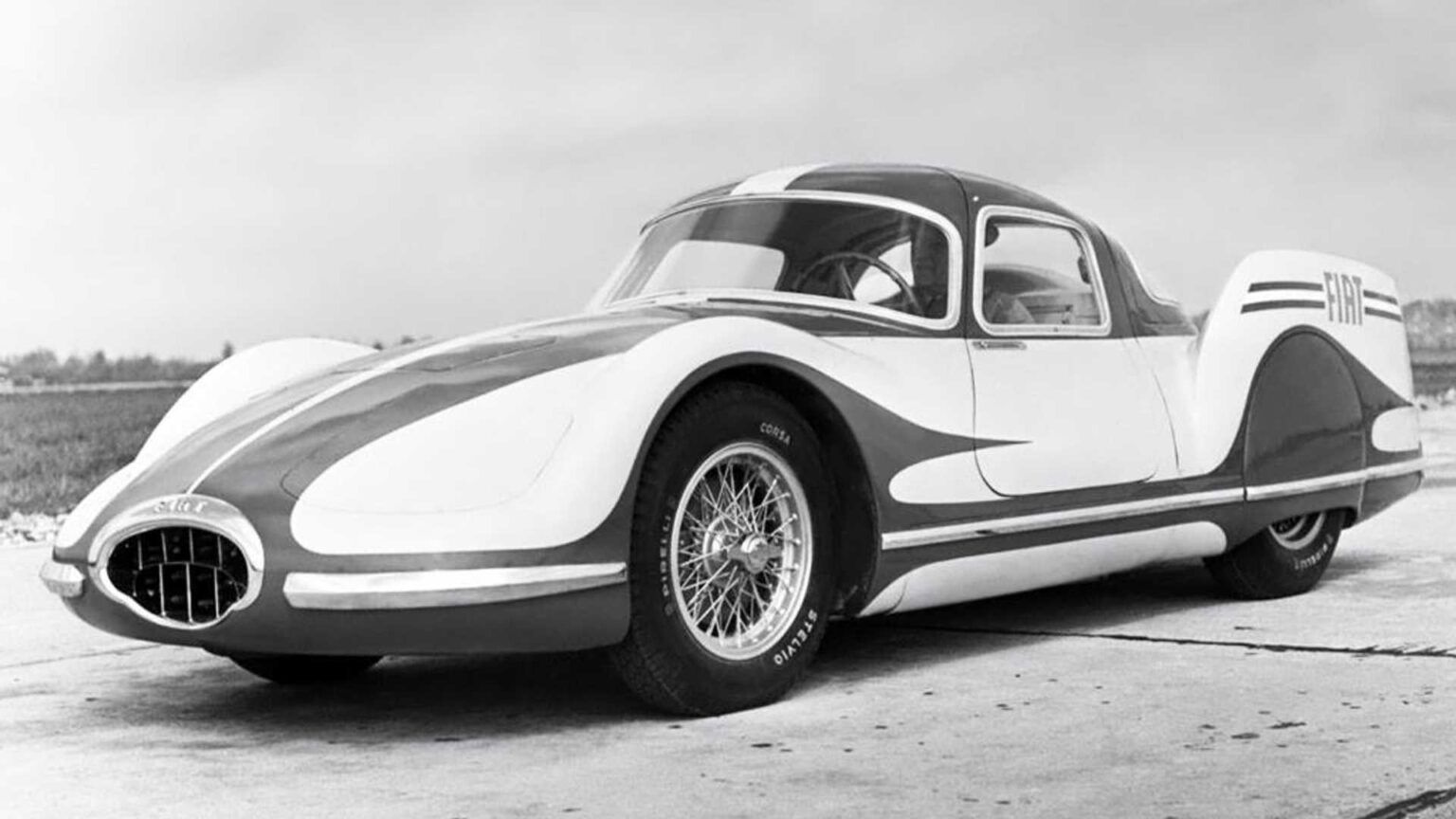 Fiat 8001 Turbina 1954 – Miniature 1/43 Bizarre – Résine Blanche – BZ119