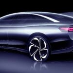Identificación VW. AERO promocionado como nuevo sedán eléctrico de tamaño mediano para China, América del Norte y Europa
