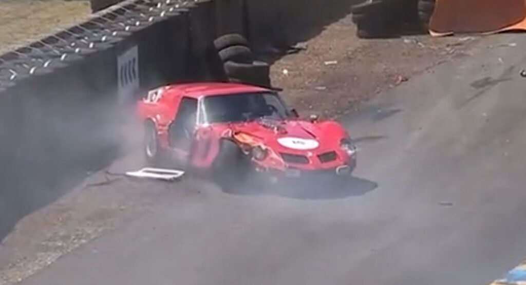 El exclusivo Ferrari 250 SWB Breadvan de 30 millones de dólares se estrelló en Le Mans