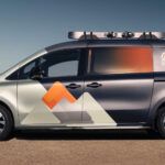 El concepto Renault Hippie Caviar Motel presentado como un campamento base móvil basado en Kangoo