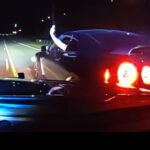 Mira cómo el conductor del Nissan GT-R a exceso de velocidad abandona la persecución policial antes de la maniobra PIT