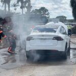 Una gran cantidad de vehículos eléctricos de Florida empapados podrían estallar en llamas después del huracán Ian