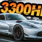 Deja lo que estés haciendo y mira cómo este Dodge Viper de 3300 hp completa una carrera de 6 segundos y 1/4 de milla