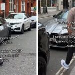 «La gente quebrada ve una multa, veo estacionamiento VIP», dice TikToker, que recauda $ 8,000 en boletos