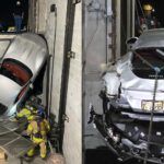 Un Ferrari Roma cae en picado por la avería de un ascensor