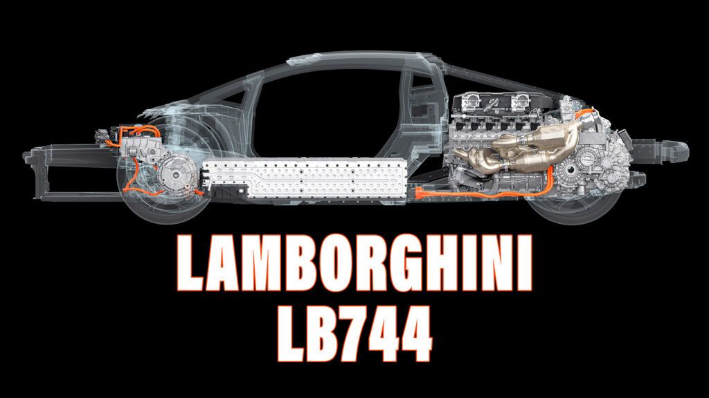 New Lamborghini LB744 Flagship Makes 1,001 HP From V12 And Trio Of Electric Motors