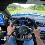 Cuando vi el espectacular Ford Mustang Shelby GT500 en una autopista