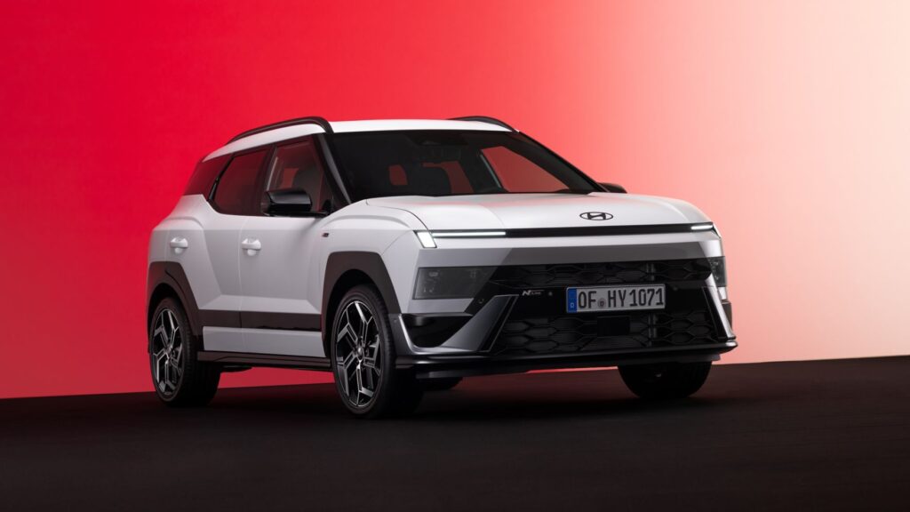 Imagen de prensa del Hyundai Bayon N Line para Europa; referencia visual para la noticia sobre India.